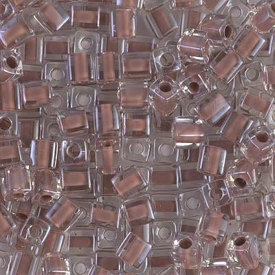 Miyuki 4mm Cube, SB-224, Cocoa Lined Crystal on Sale