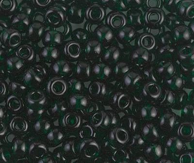 Miyuki 6 Round Seed Bead, 6-156, Transparent Dark Emerald Hot on Sale