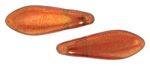 Czechmate 16mm X 5mm X 3mm Dagger Glass Czech Two Hole Bead, Sunset Maple Discount