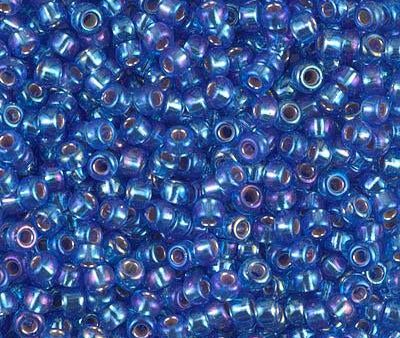 Miyuki 8 Round Seed Bead, 8-1019, Silver Lined Sapphire AB, 10 grams Online