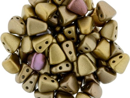 Nib-Bit Beads, Matte Metallic Gold Iris, 8 grams Fashion