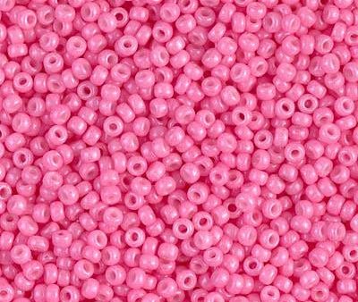 Miyuki 11 Round Seed Bead, 11-1385, Dyed Opaque Carnation Pink Discount