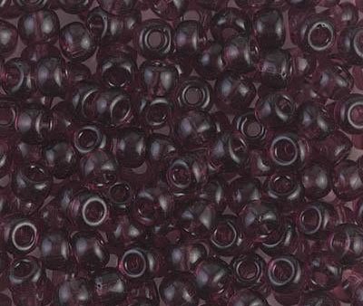 Miyuki 6 Round Seed Bead, 6-153, Transparent Dark Smoky Amethyst Cheap