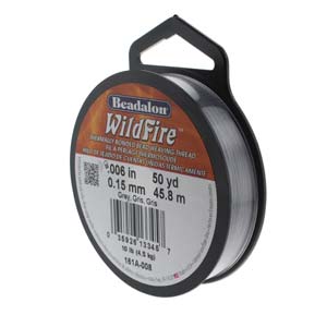 Wildfire Grey Beading Thread .006 in .15 mm 50 yards Hot on Sale