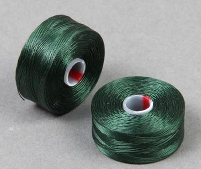 C-Lon Size D Beading Thread - 1 Bobbin - Dark Green Online Sale