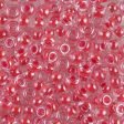 Miyuki 6 Round Seed Bead, 6-226, Dark Coral Lined Crystal on Sale