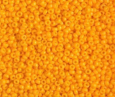 Miyuki 11 Round Seed Bead, 11-4453, Duracoat Opaque Light Squash on Sale