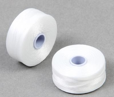 C-Lon Size D Beading Thread - 1 Bobbin - White Online