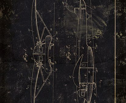 CC136 - Airplane Patent II - 12x16 Cheap