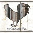 CIN1051 - Metal Rooster - 12x12 For Discount