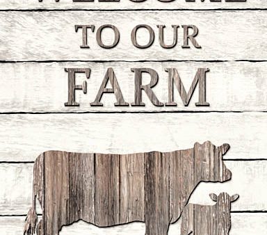 LD1206 - Cow Welcome to Our Farm - 12x18 For Discount